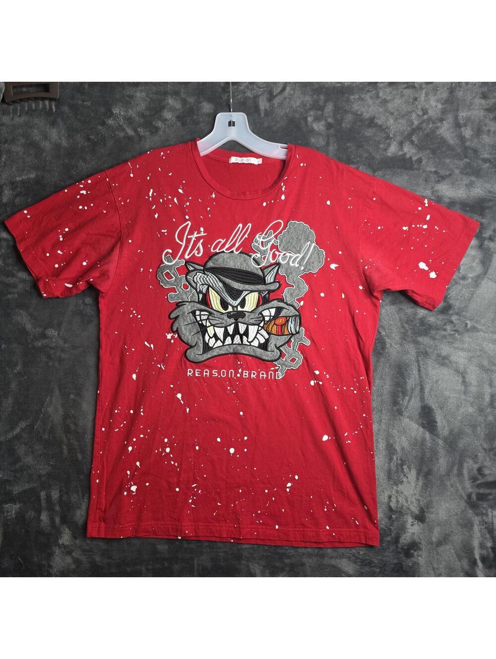 Reason Brand Graphic T-Shirt " It's All Good " Mens Sz L.